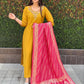 Premium Roman Silk Kurta Set with Jacquard Dupatta