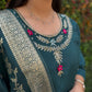 Premium Roman Silk Kurta Set with Jacquard Dupatta