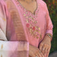 Premium Roman Silk Kurta Set with Jacquard Dupatta