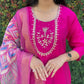 Premium Roman Silk Kurta Set with Jacquard Dupatta