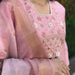 Premium Roman Silk Kurta Set with Jacquard Dupatta