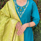 Premium Roman Silk Kurta Set with Jacquard Dupatta