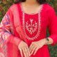 Premium Roman Silk Kurta Set with Jacquard Dupatta