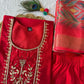 Premium Roman Silk Kurta Set with Jacquard Dupatta