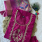 Premium Roman Silk Kurta Set with Jacquard Dupatta