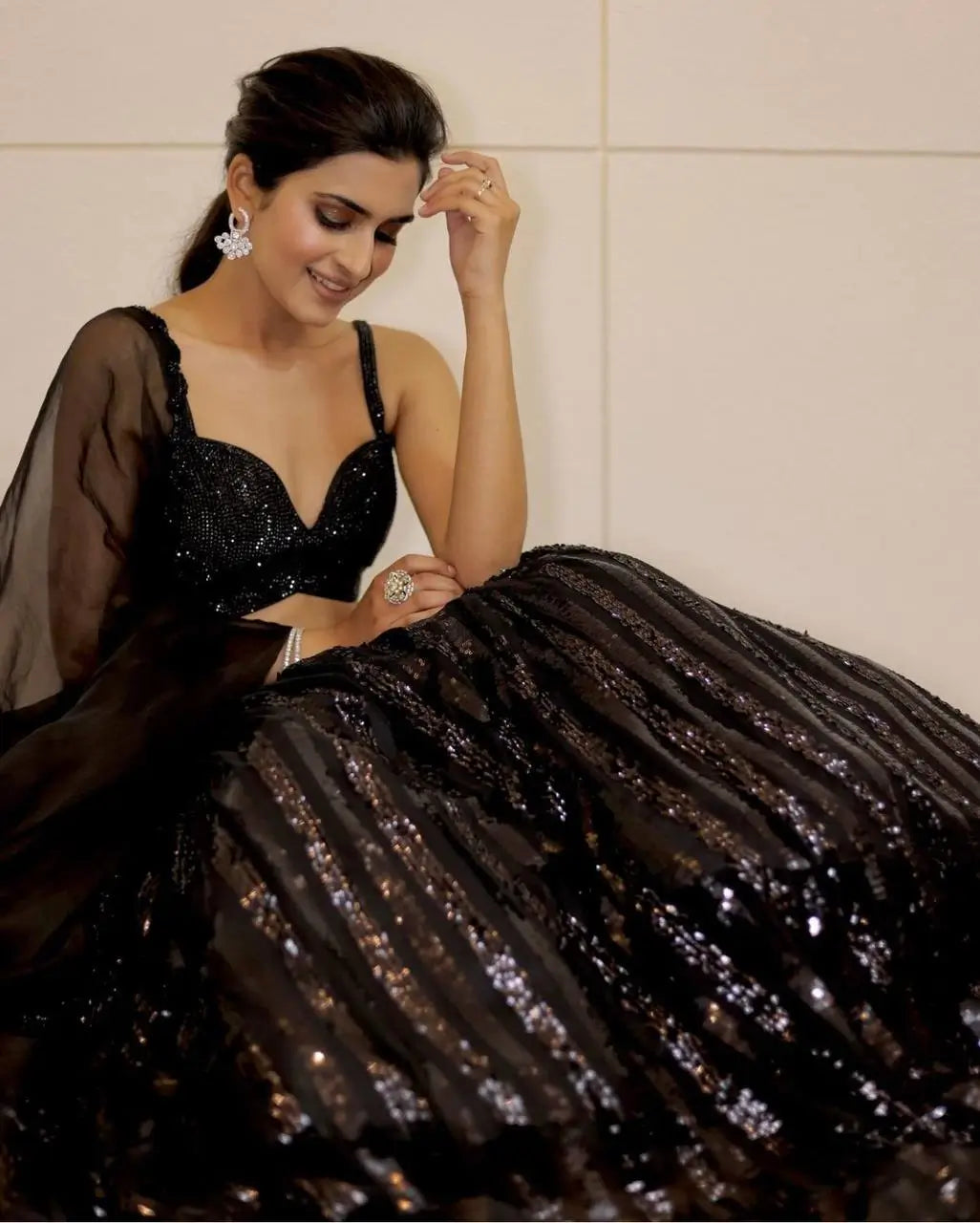 Premium Sequin Georgette Lehenga Set for party