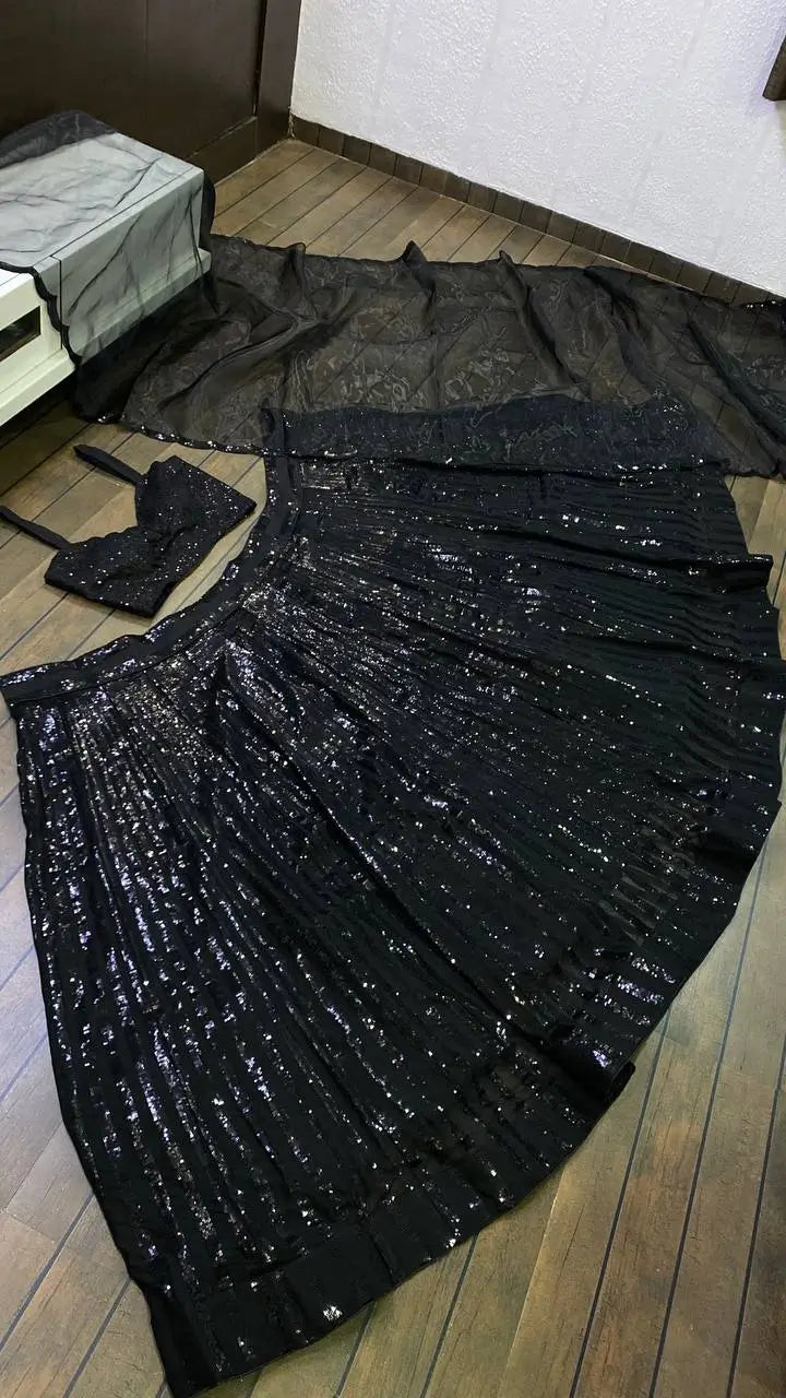 Premium Sequin Georgette Lehenga Set for party
