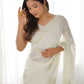 Premium Silky Crush Sugarbead Work Saree