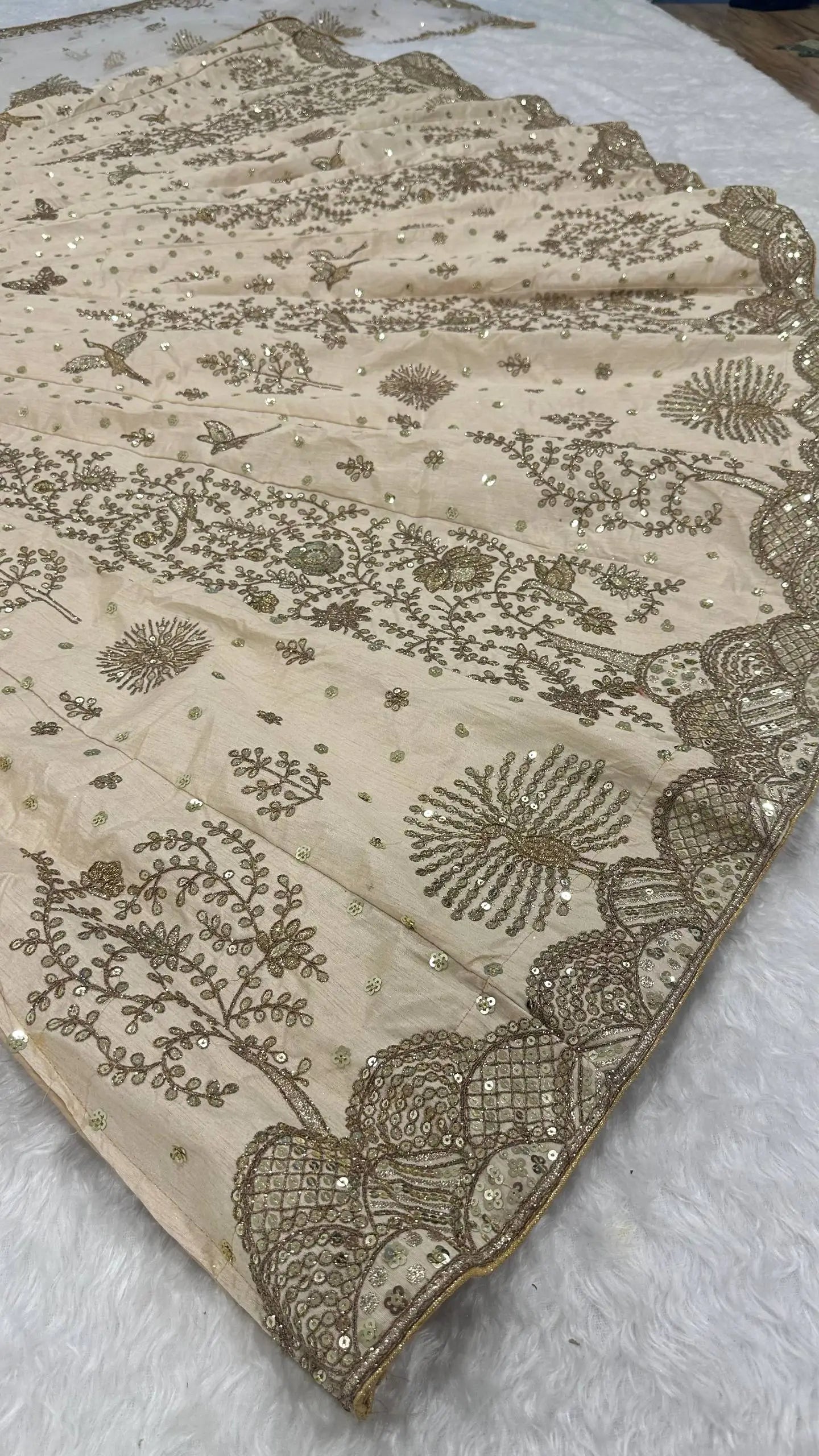 Premium Slub Silk Embroidered Lehenga Set