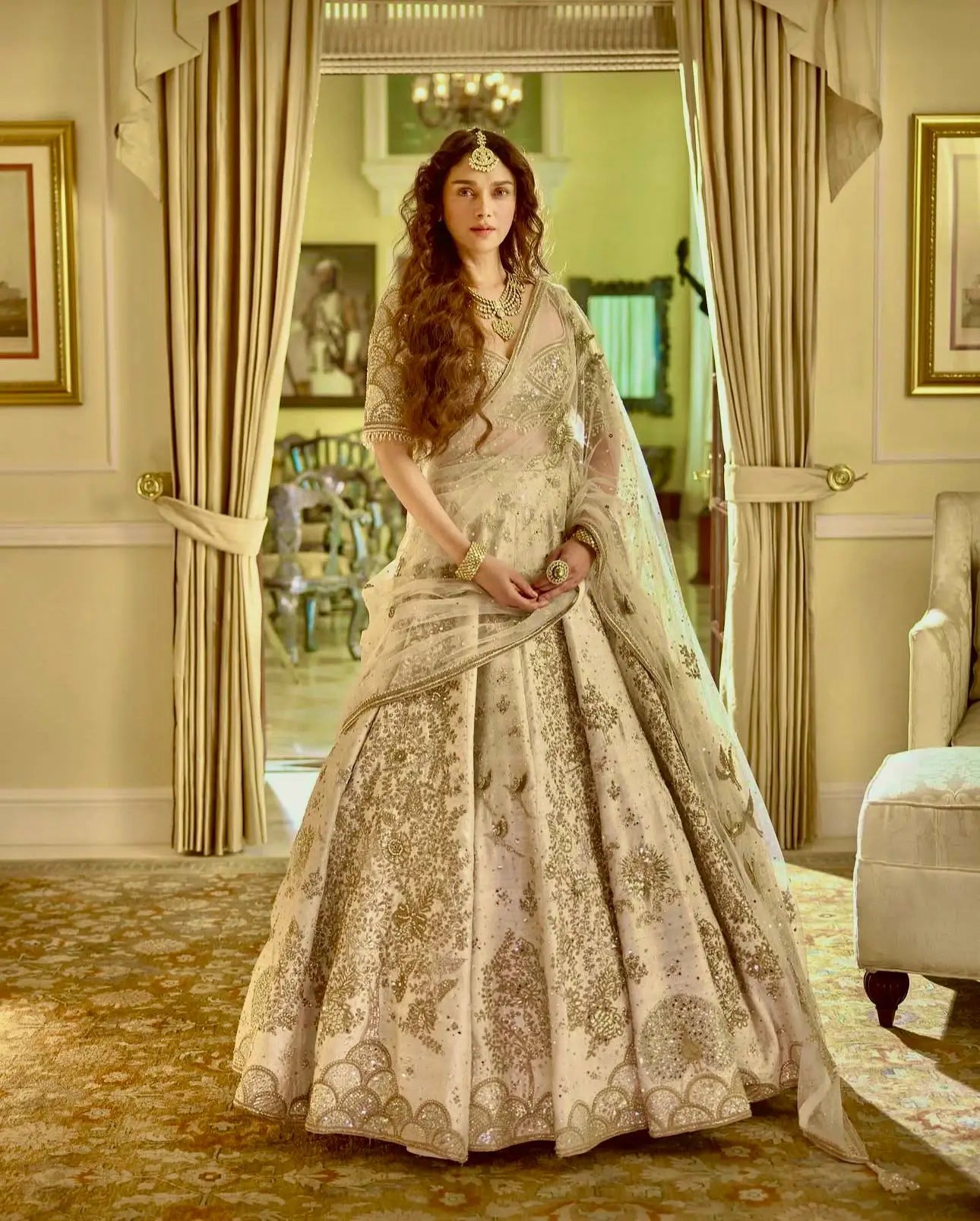 Premium Slub Silk Embroidered Lehenga Set