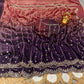 Premium Space Silk Gold Beads Handcrafted Saree