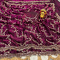 Premium Space Silk Gold Beads Handwork Saree