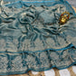 Premium Space Silk Jarkan Diamond Work Saree