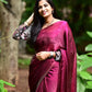 Premium Space Silk Saree with Designer Beads Work Blouse