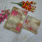 Premium Tabby Silk Floral Printed Saree with Real Mirror Handwork