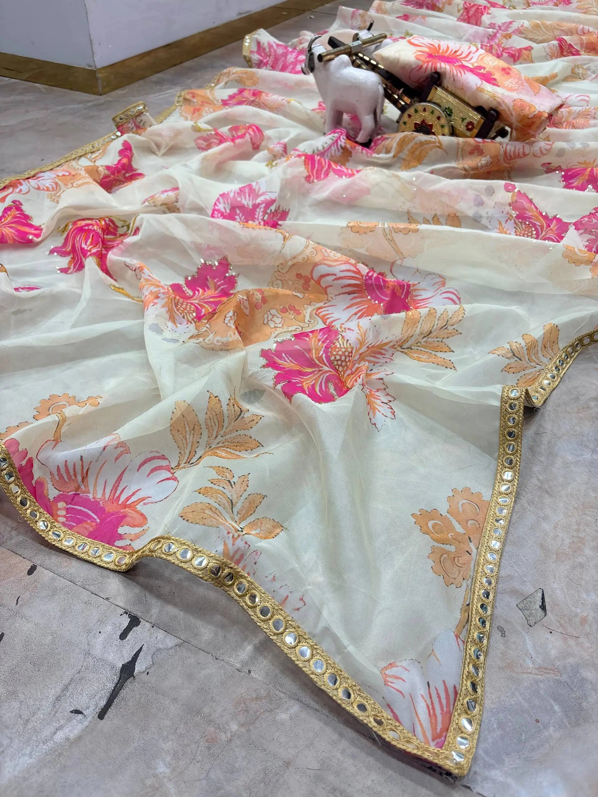 Premium Tabby Silk Sequin Saree for Festive and Party Wear