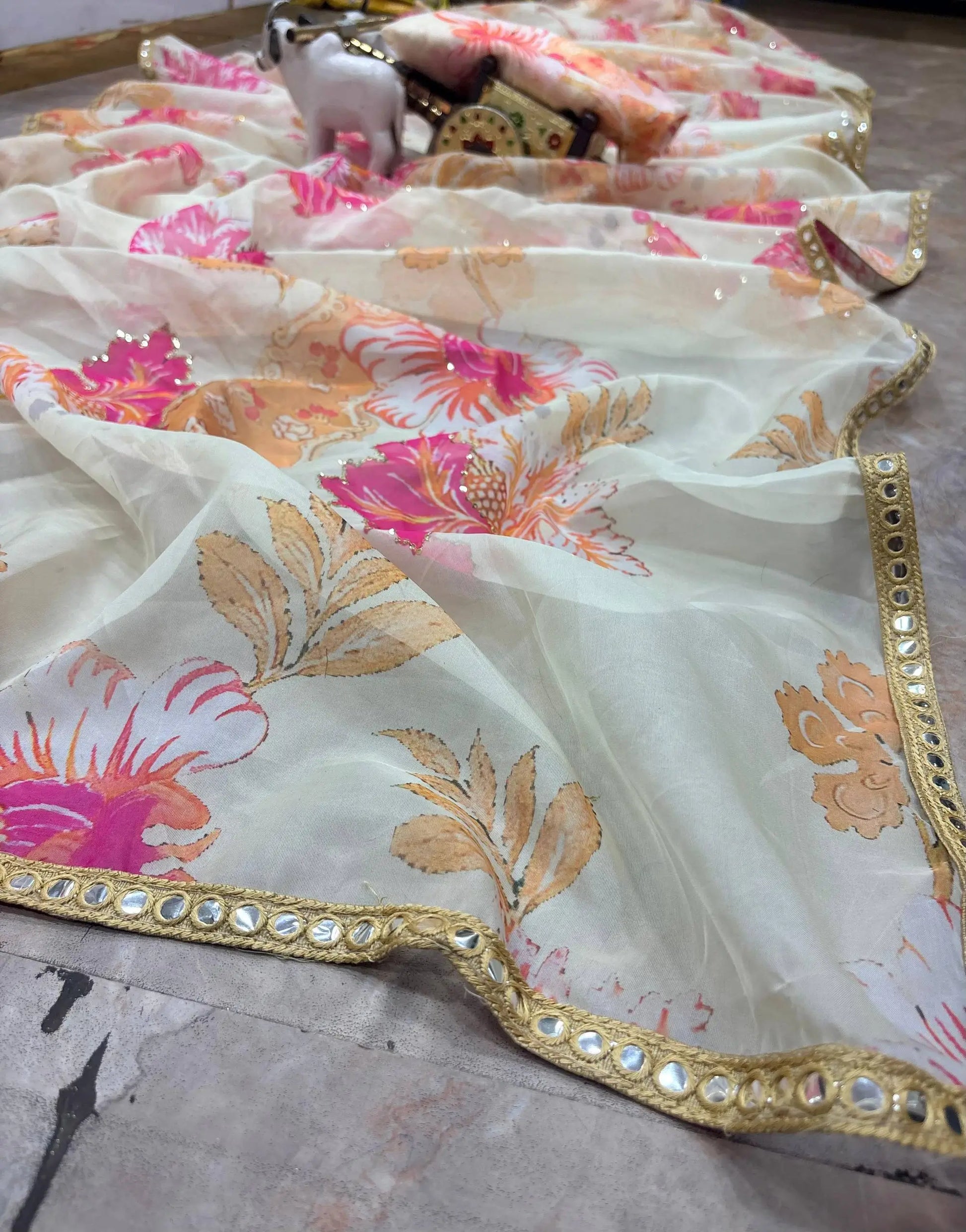 Premium Tabby Silk Sequin Saree for Festive and Party Wear