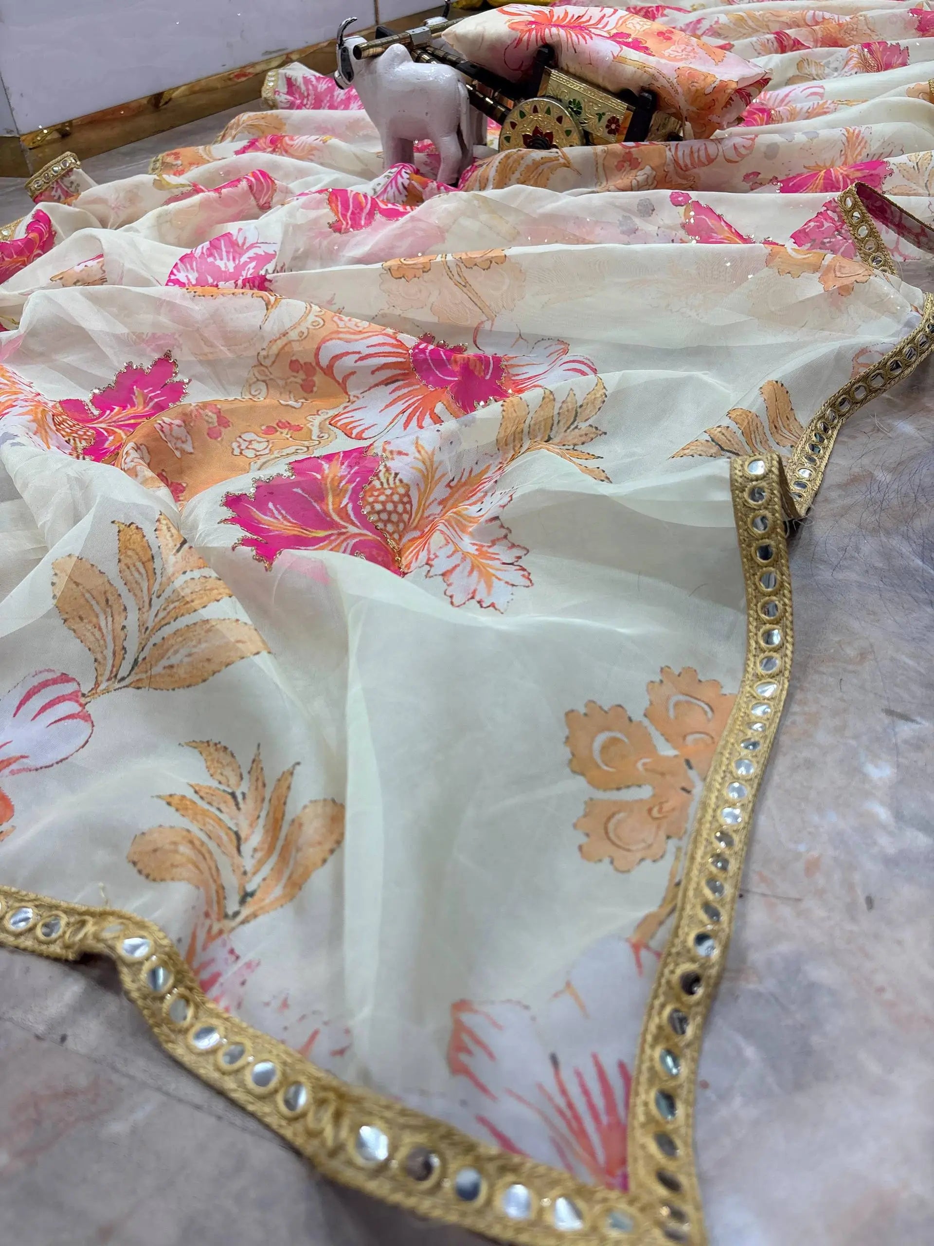 Premium Tabby Silk Sequin Saree for Festive and Party Wear