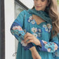 Premium Tebby Organza Embroidered Gown Set with Dupatta