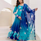 Premium Tebby Organza Embroidered Gown Set with Dupatta