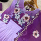 Premium Tebby Organza Embroidered Gown Set with Dupatta