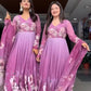 Premium Tebby Organza Embroidered Gown Set with Dupatta