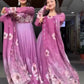 Premium Tebby Organza Embroidered Gown Set with Dupatta