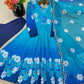 Premium Tebby Organza Embroidered Gown Set with Dupatta