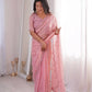 Premium Two Tone Silk Saree with Beads Work for Festive and Wedding Wear