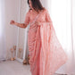 Premium Two Tone Silk Saree with Beads Work for Festive and Wedding Wear