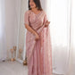 Premium Two Tone Silk Saree with Beads Work for Festive and Wedding Wear