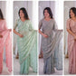 Premium Two Tone Silk Saree with Beads Work for Festive and Wedding Wear