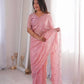 Premium Two Tone Silk Saree with Beads Work for Festive and Wedding Wear