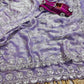 Premium Two Tone Silk Saree with Beads Work for Festive and Wedding Wear