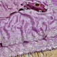 Premium Two Tone Silk Saree with Beads Work for Festive and Wedding Wear