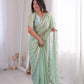 Premium Two Tone Silk Saree with Beads Work for Festive and Wedding Wear