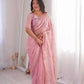 Premium Two Tone Silk Saree with Beads Work for Festive and Wedding Wear