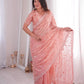 Premium Two Tone Silk Saree with Beads Work for Festive and Wedding Wear