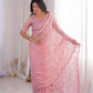 Premium Two Tone Silk Saree with Beads Work for Festive and Wedding Wear