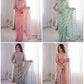 Premium Two Tone Silk Saree with Beads Work for Festive and Wedding Wear