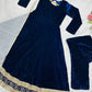 Premium Velvet Embroidered Suit Set