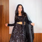 Premium Velvet Sequins Lehenga Set