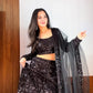 Premium Velvet Sequins Lehenga Set