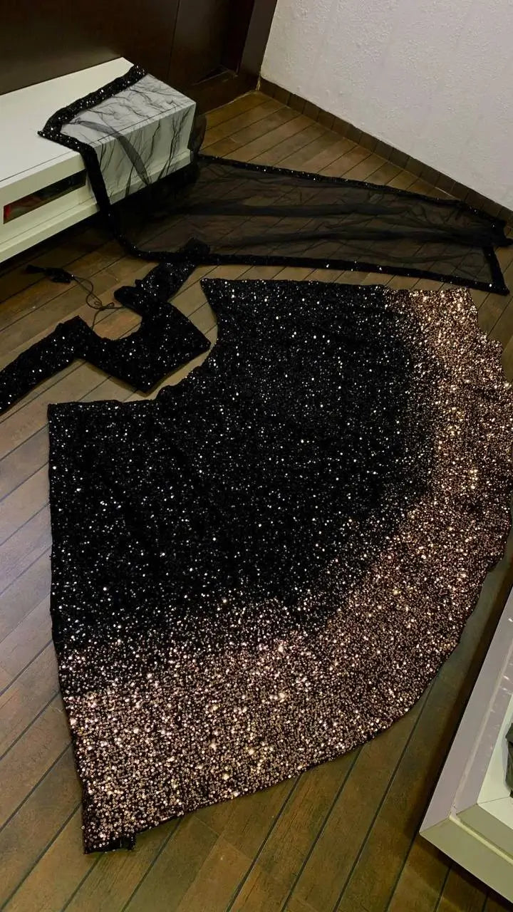 Premium Velvet Sequins Lehenga Set