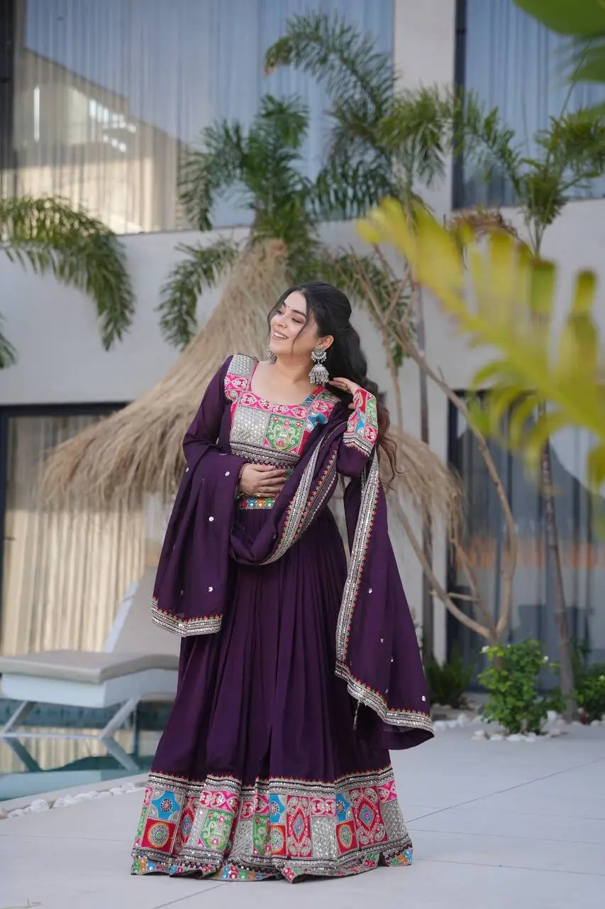 Premium Vichitra Silk Lehenga Choli with Dupatta – Fully Stitched