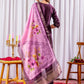 Premium Viscose Silk Embroidered Kurti Set with Pant & Chanderi Silk Digital Print Dupatta – Stitched 3-Piece Suit (5 Colors)