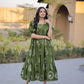Printed Cotton Maxi Dress with Tiered Flair for Summer and Casual Wear