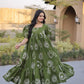 Printed Cotton Maxi Dress with Tiered Flair for Summer and Casual Wear
