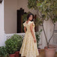 Printed Cotton Maxi Dress with Tiered Flair for Summer and Casual Wear