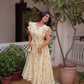 Printed Cotton Maxi Dress with Tiered Flair for Summer and Casual Wear